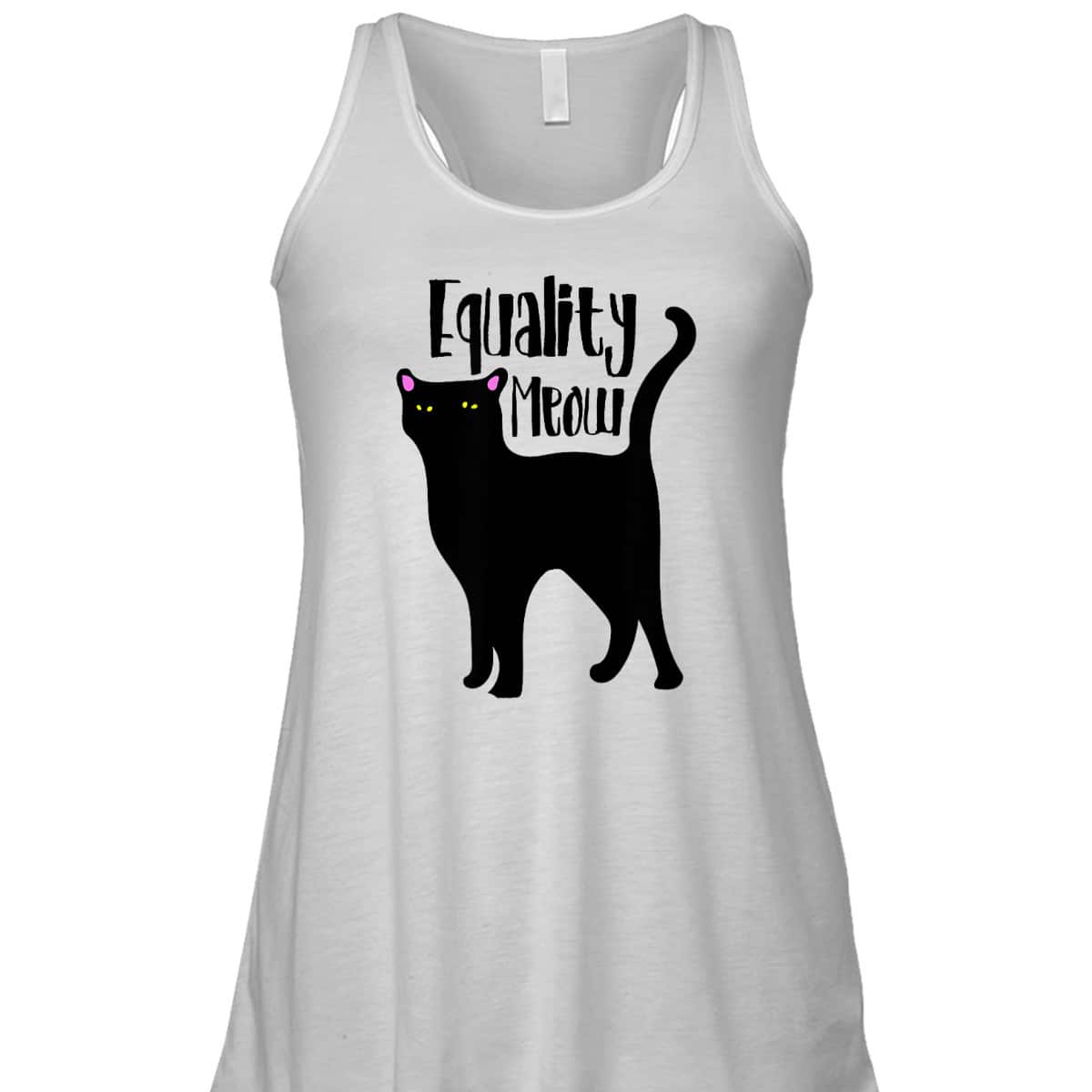 Equality Meow Cute Feminist Cat Feminism Cats T-Shirt