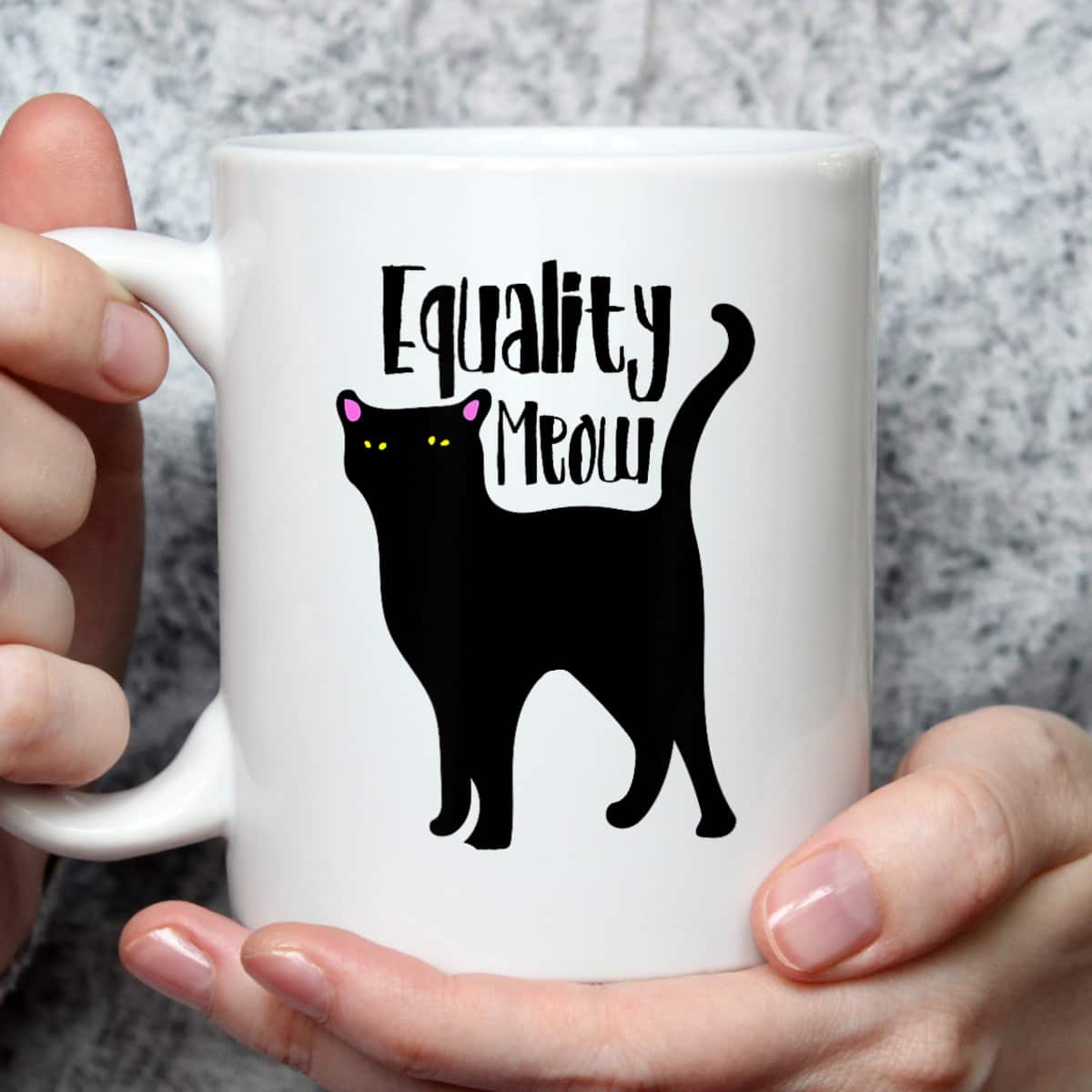 Equality Meow Cute Feminist Cat Feminism Cats T-Shirt