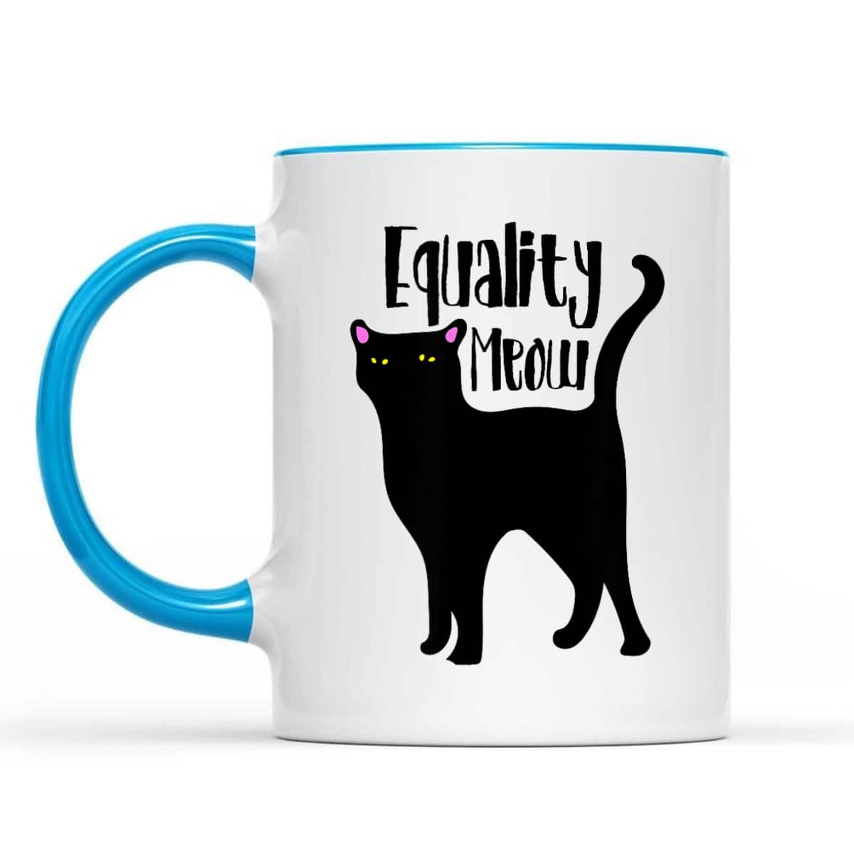Equality Meow Cute Feminist Cat Feminism Cats T-Shirt