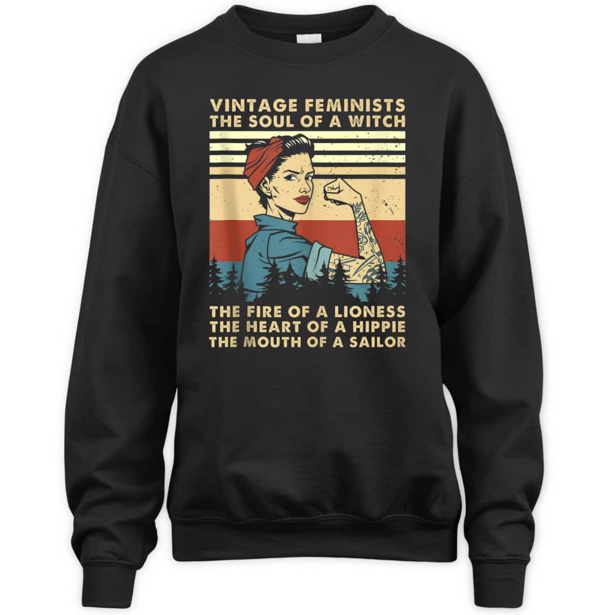 Vintage Feminist Soul Of A Witch The Heart Of A Hippie T-Shirt Vintage Feminist Soul Of A Witch The Heart Of A Hippie T-Shirt