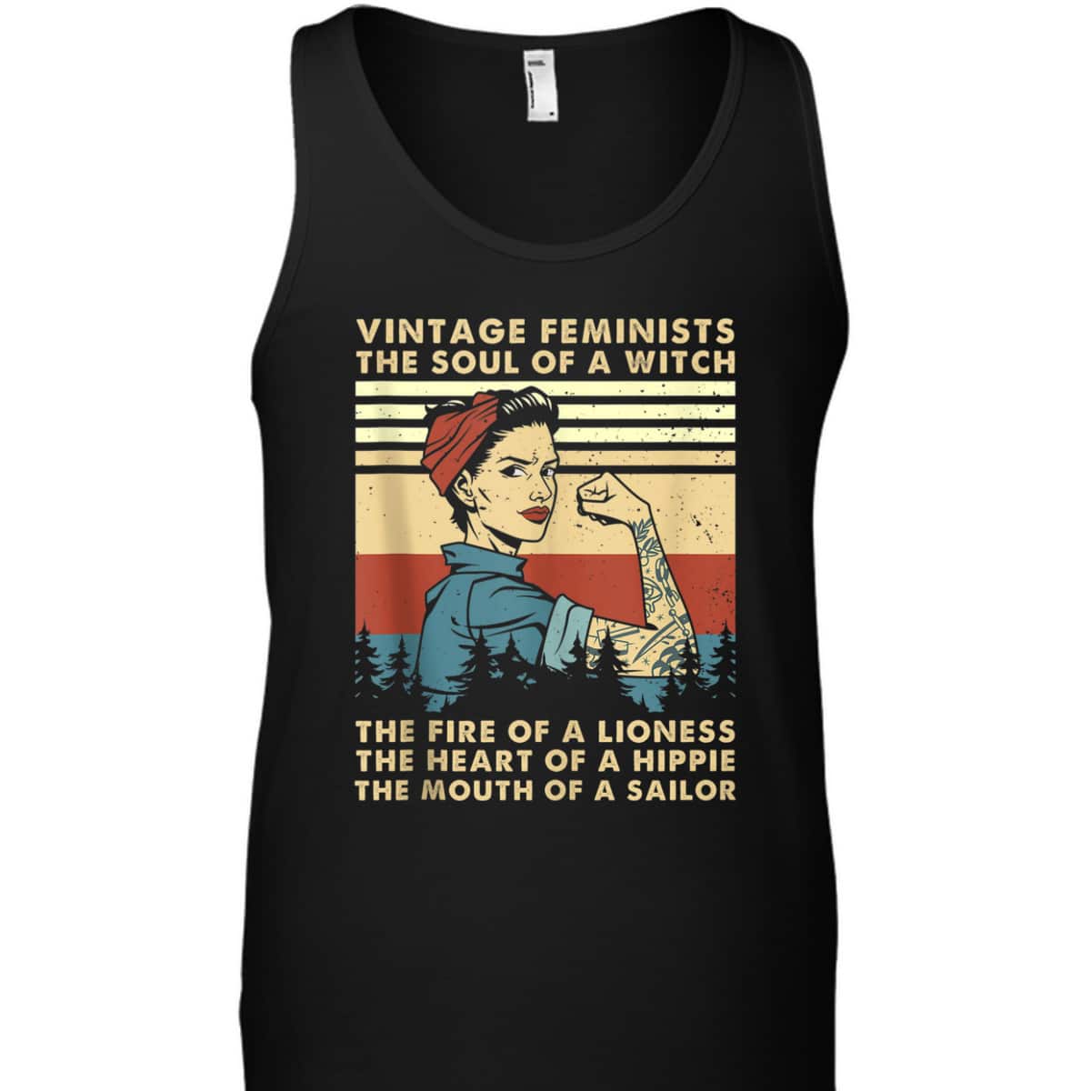 Vintage Feminist Soul Of A Witch The Heart Of A Hippie T-Shirt