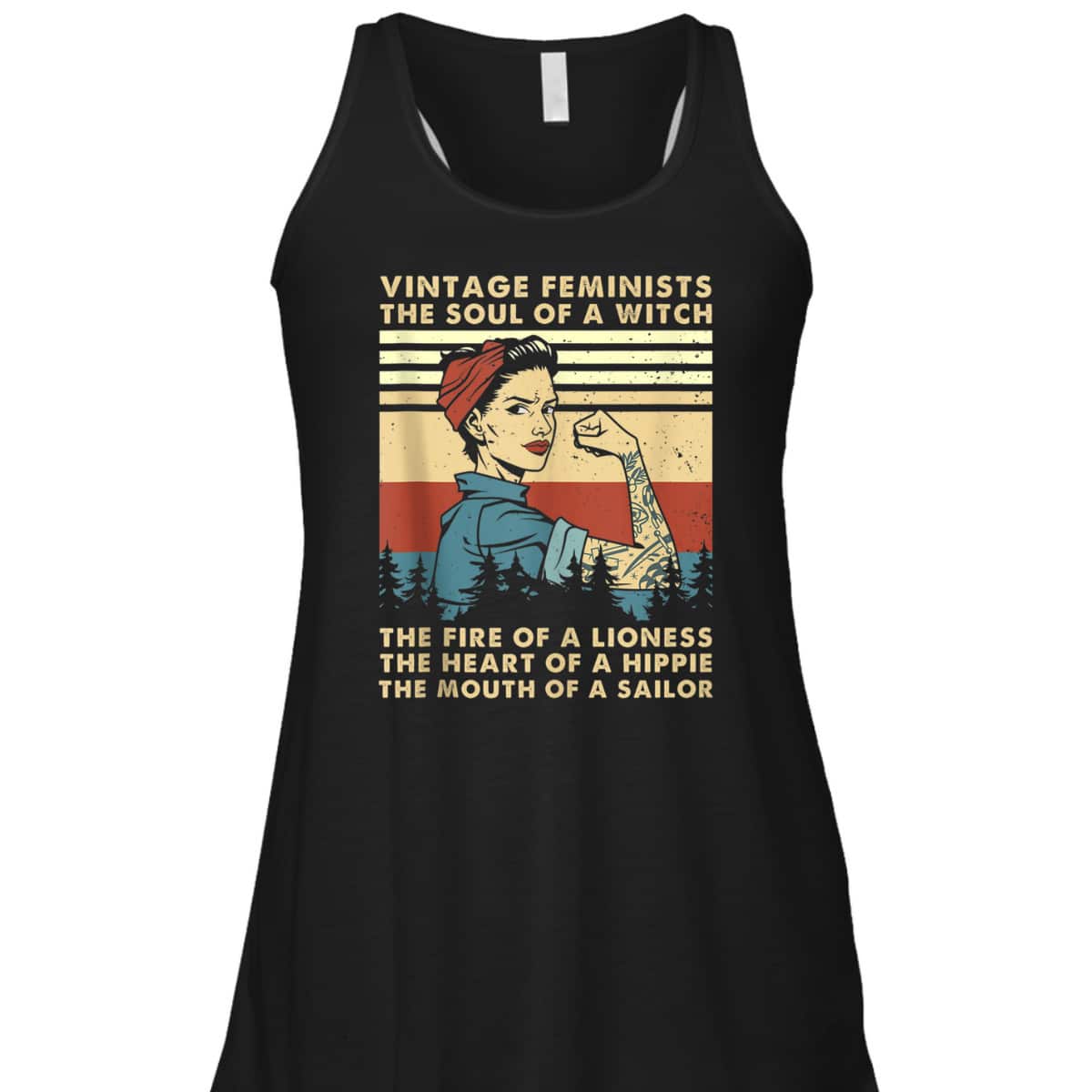 Vintage Feminist Soul Of A Witch The Heart Of A Hippie T-Shirt