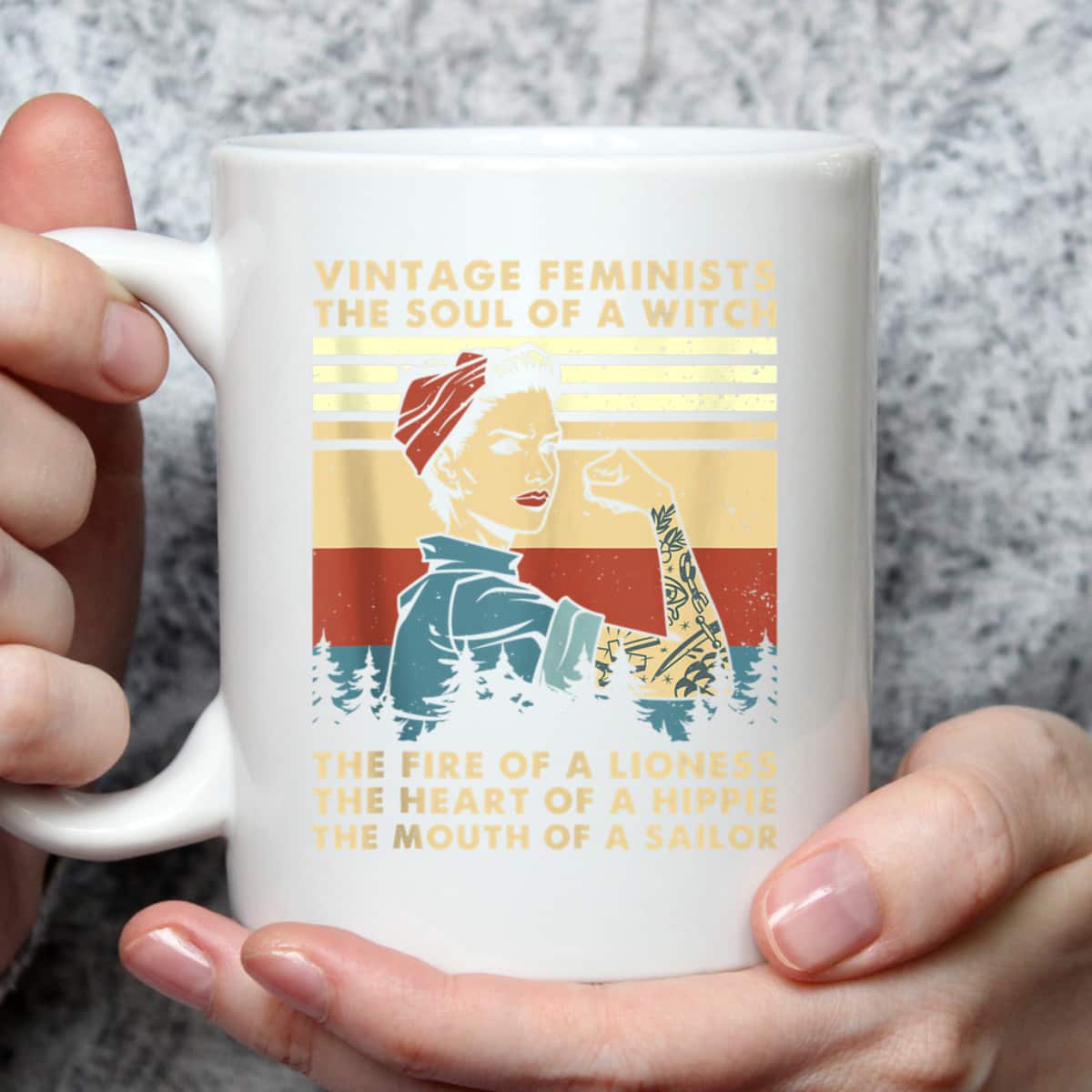 Vintage Feminist Soul Of A Witch The Heart Of A Hippie T-Shirt Vintage Feminist Soul Of A Witch The Heart Of A Hippie T-Shirt