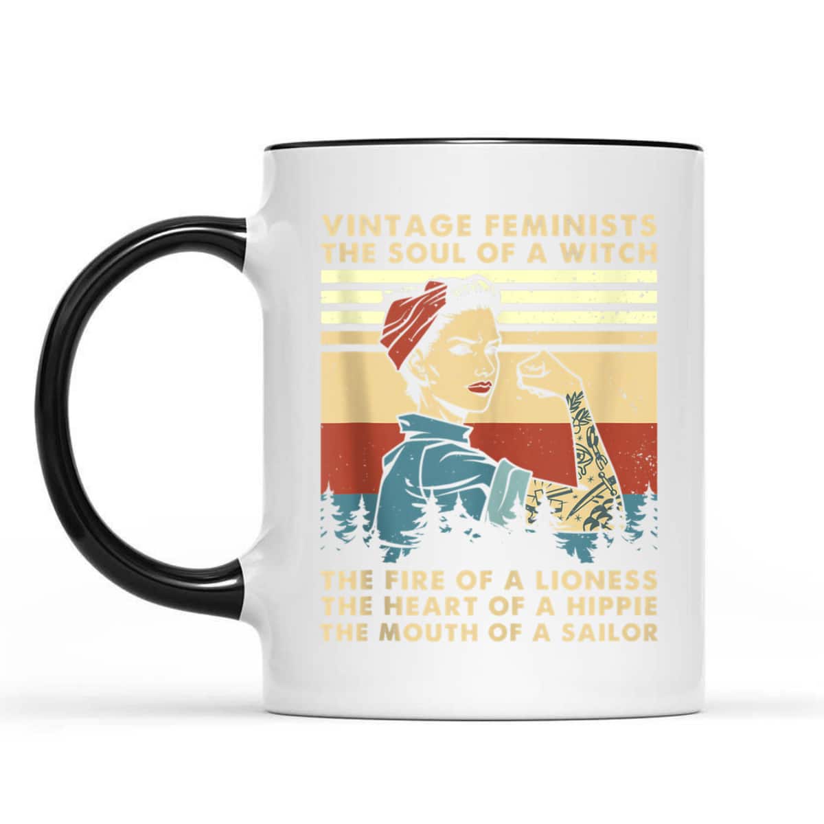 Vintage Feminist Soul Of A Witch The Heart Of A Hippie T-Shirt