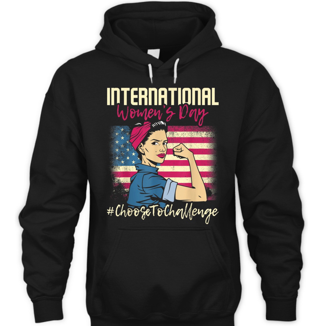 Strong Women Rosie The Riveter International Women's Day Choose To Challenge T-Shirt Strong Women Rosie The Riveter International Women's Day Choose To Challenge T-Shirt