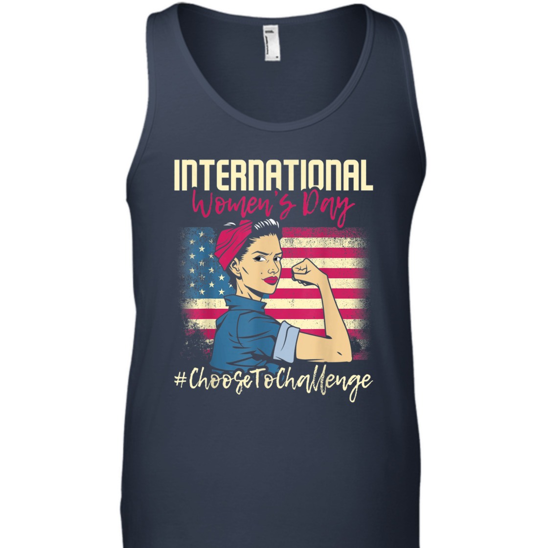 Strong Women Rosie The Riveter International Women's Day Choose To Challenge T-Shirt