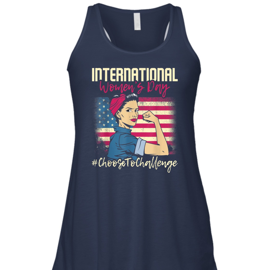 Strong Women Rosie The Riveter International Women's Day Choose To Challenge T-Shirt