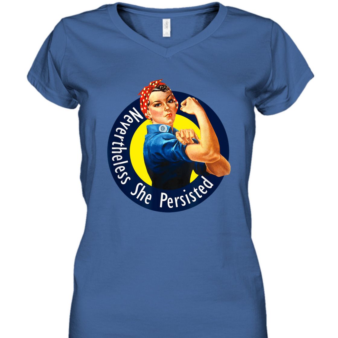 Strong Women Rosie The Riveter Retro Nevertheless She Persisted T-Shirt Strong Women Rosie The Riveter Retro Nevertheless She Persisted T-Shirt