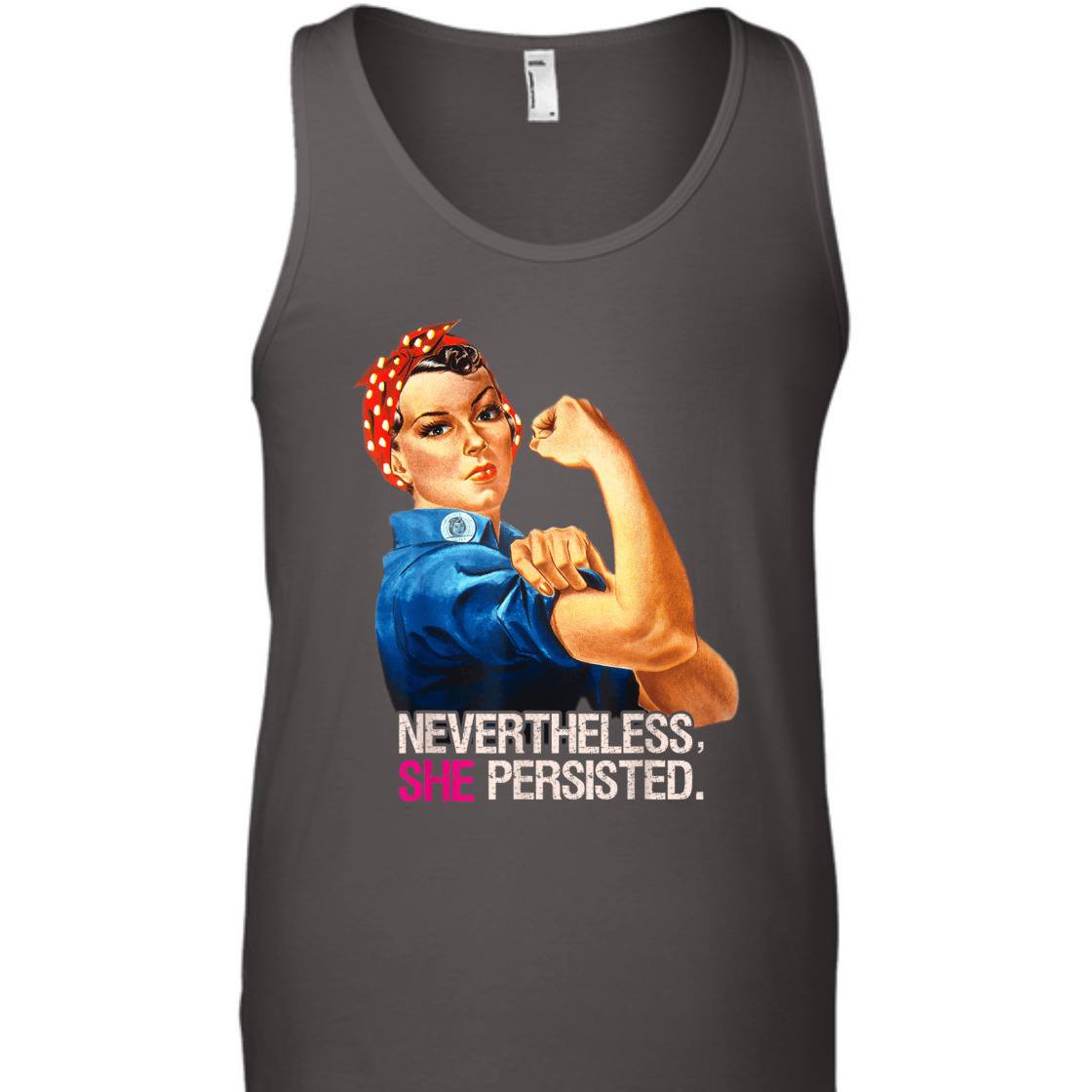 Strong Women Feminist Rosie The Riveter Nevertheless She Persisted T-Shirt Strong Women Feminist Rosie The Riveter Nevertheless She Persisted T-Shirt