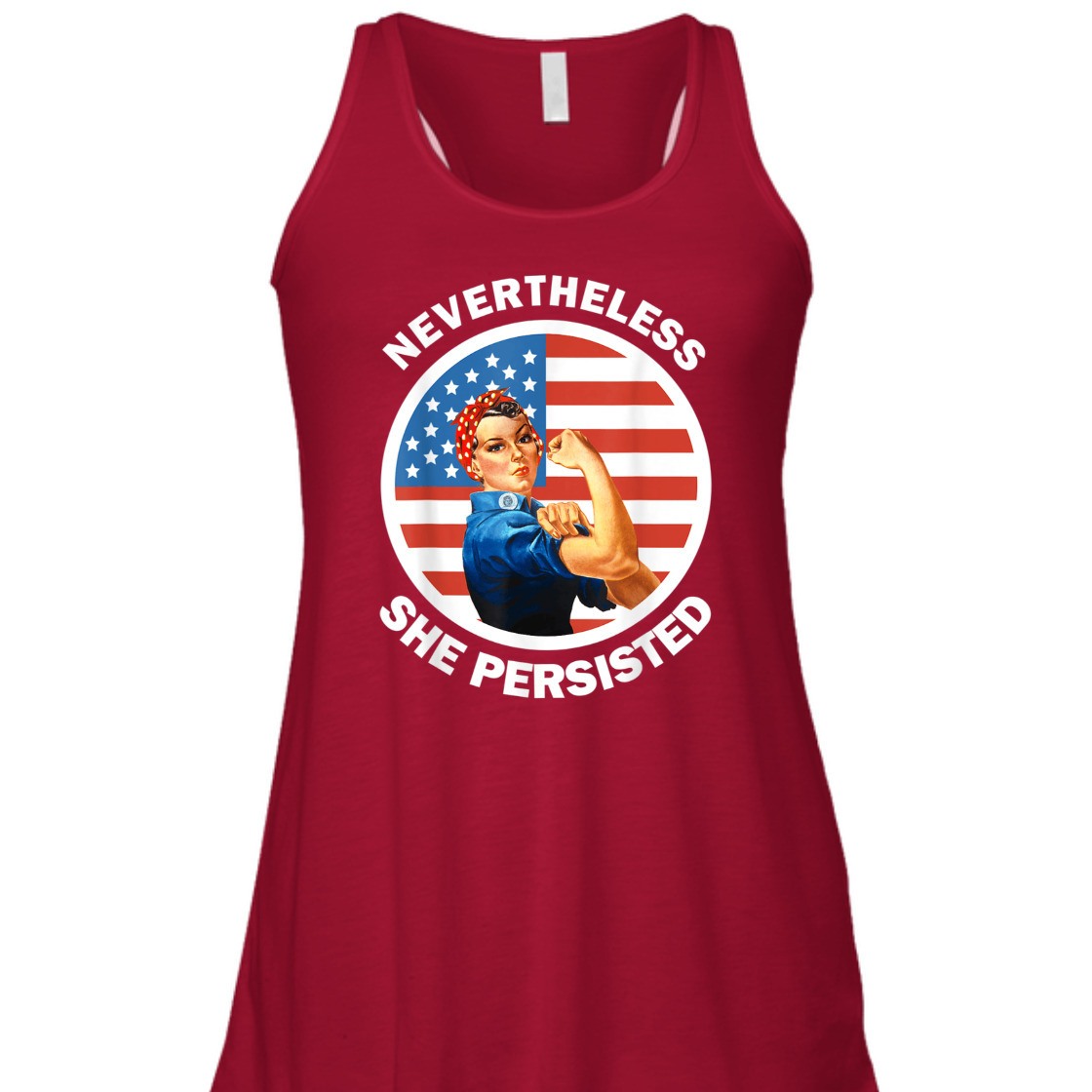 Strong Women Rosie The Riveter Never The Less She Persisted T-Shirt Strong Women Rosie The Riveter Never The Less She Persisted T-Shirt