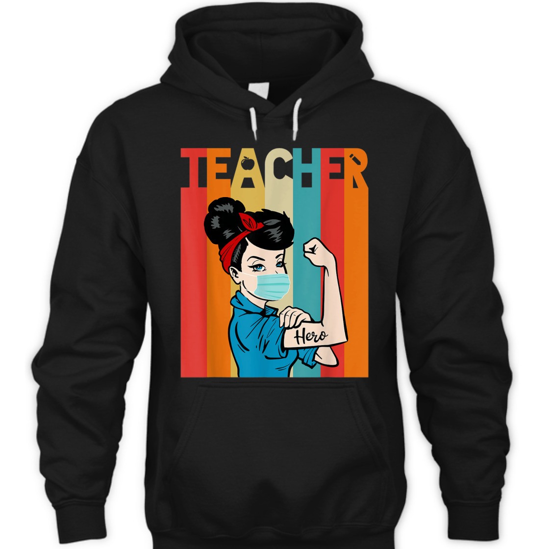 Strong Women Rosie The Riveter Vintage Teacher T-Shirt Strong Women Rosie The Riveter Vintage Teacher T-Shirt