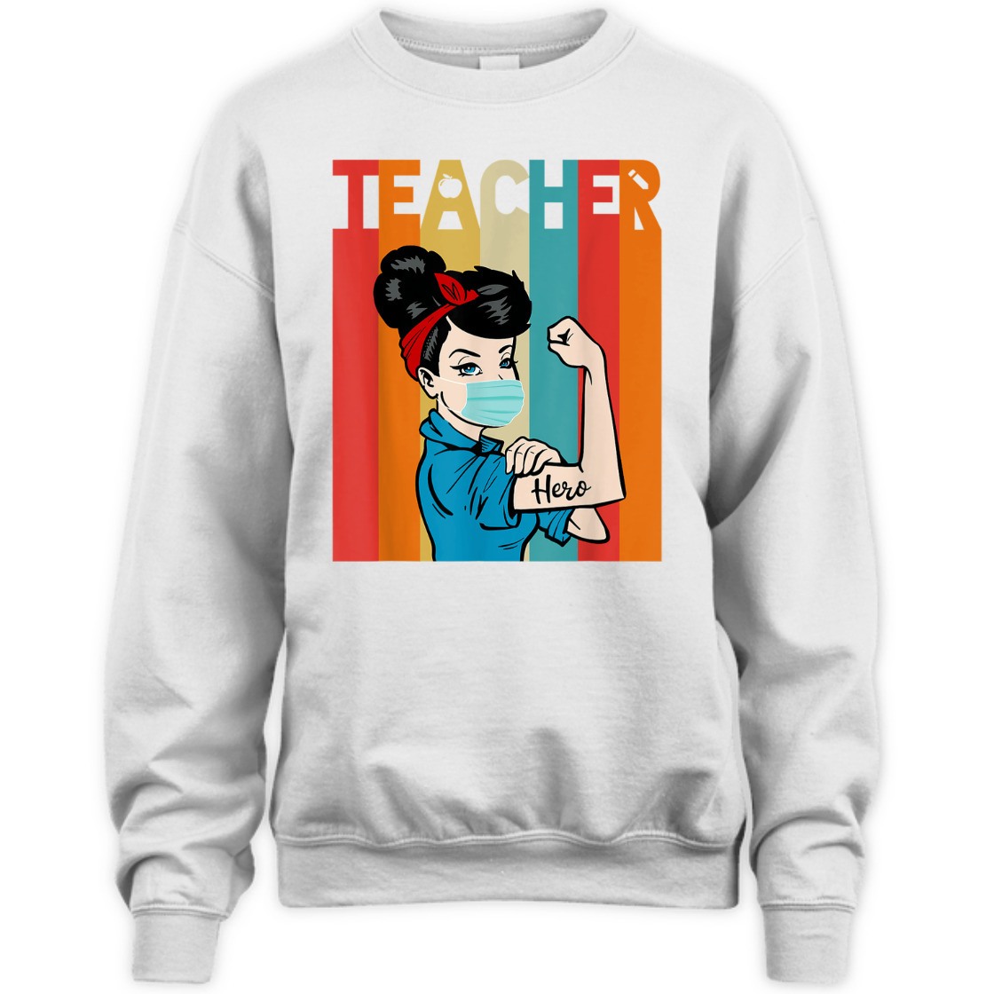 Strong Women Rosie The Riveter Vintage Teacher T-Shirt Strong Women Rosie The Riveter Vintage Teacher T-Shirt