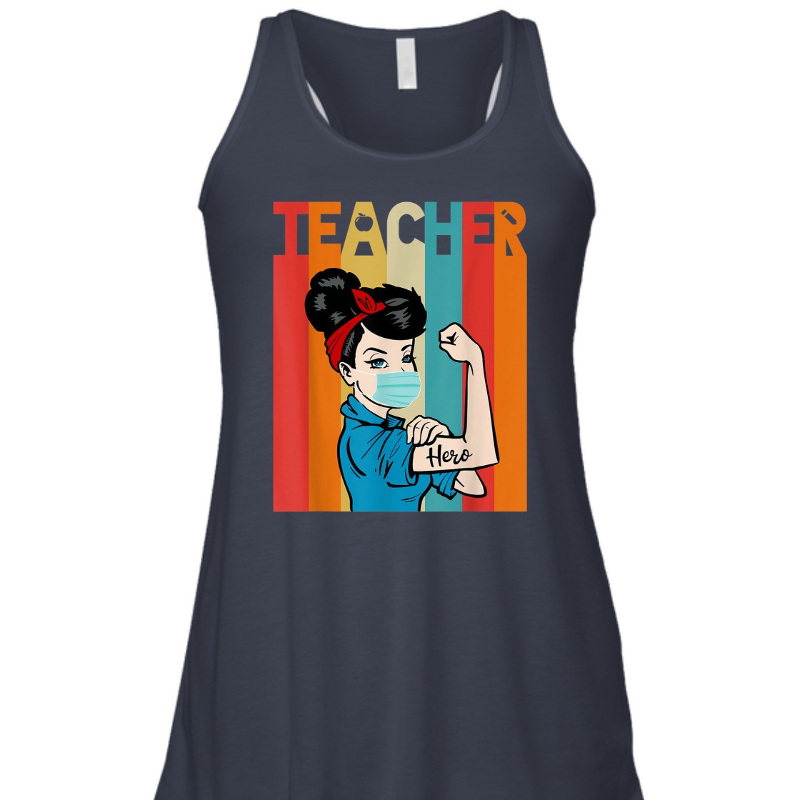 Strong Women Rosie The Riveter Vintage Teacher T-Shirt Strong Women Rosie The Riveter Vintage Teacher T-Shirt