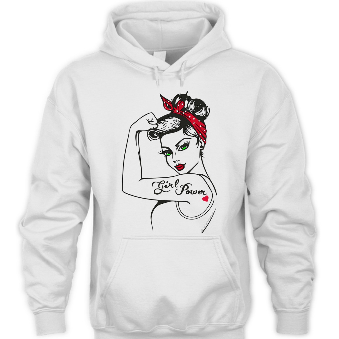 Strong Women Girl Power Pin Up Modern Rosie The Riveter T-Shirt Strong Women Girl Power Pin Up Modern Rosie The Riveter T-Shirt