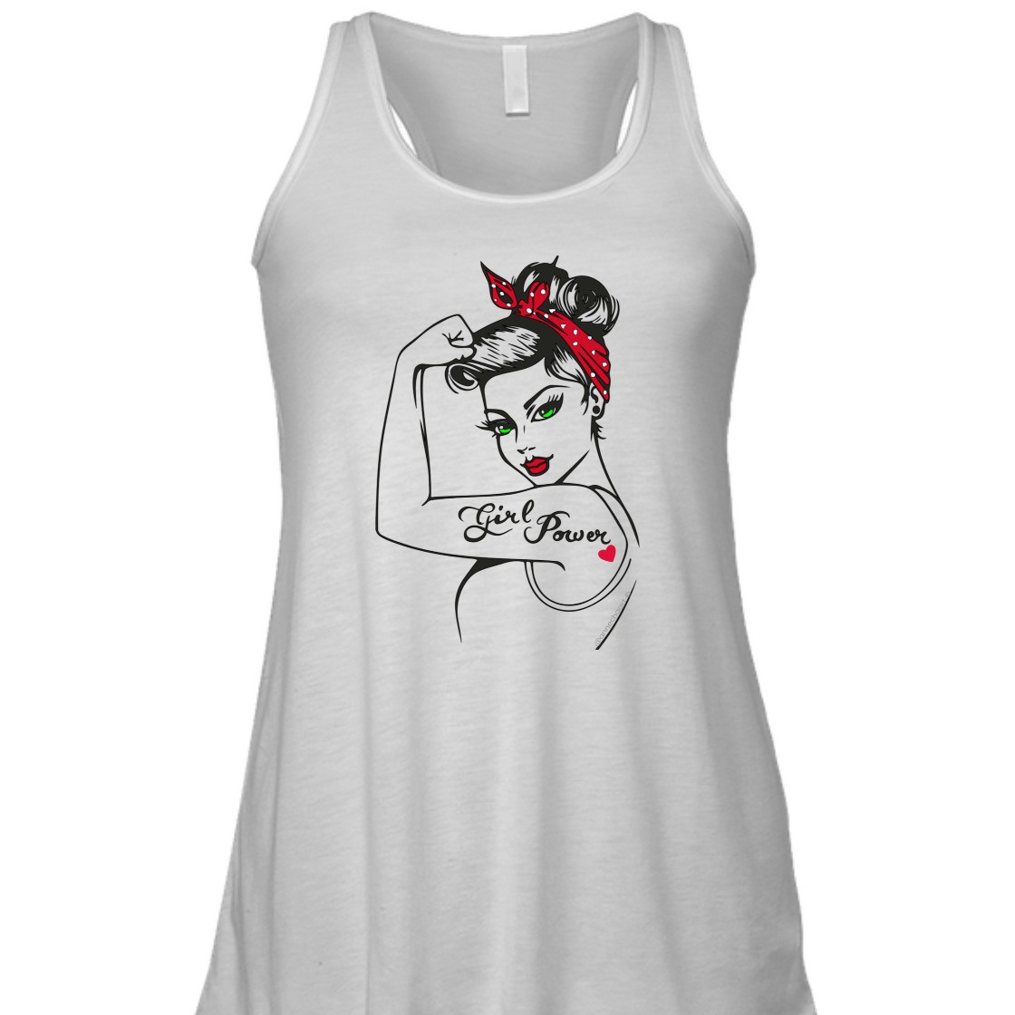 Strong Women Girl Power Pin Up Modern Rosie The Riveter T-Shirt Strong Women Girl Power Pin Up Modern Rosie The Riveter T-Shirt