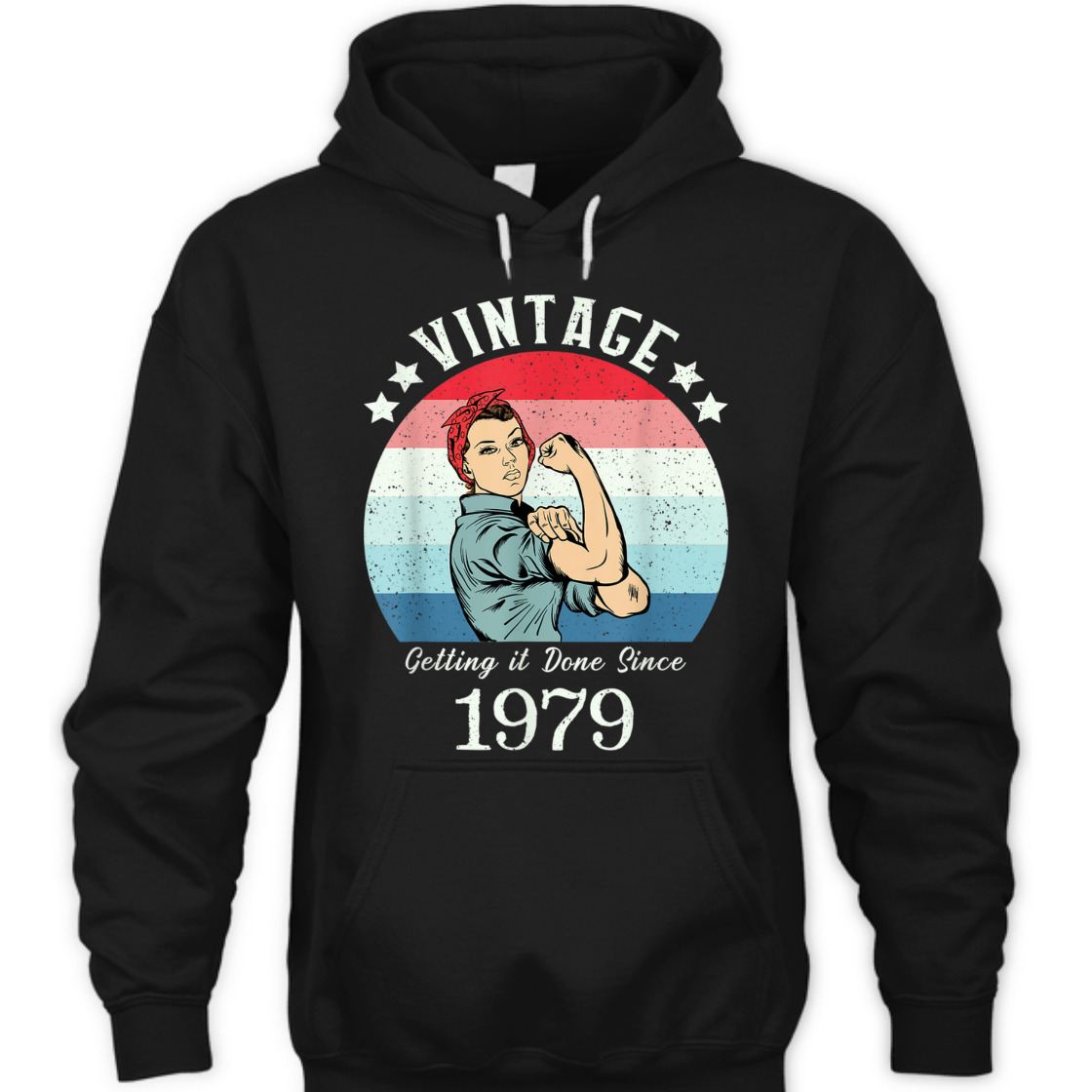 Strong Women Vintage 1979 Rosie The Riveter Birthday T-Shirt Strong Women Vintage 1979 Rosie The Riveter Birthday T-Shirt