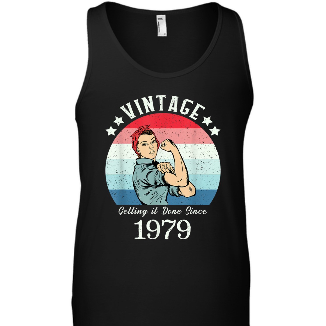 Strong Women Vintage 1979 Rosie The Riveter Birthday T-Shirt Strong Women Vintage 1979 Rosie The Riveter Birthday T-Shirt