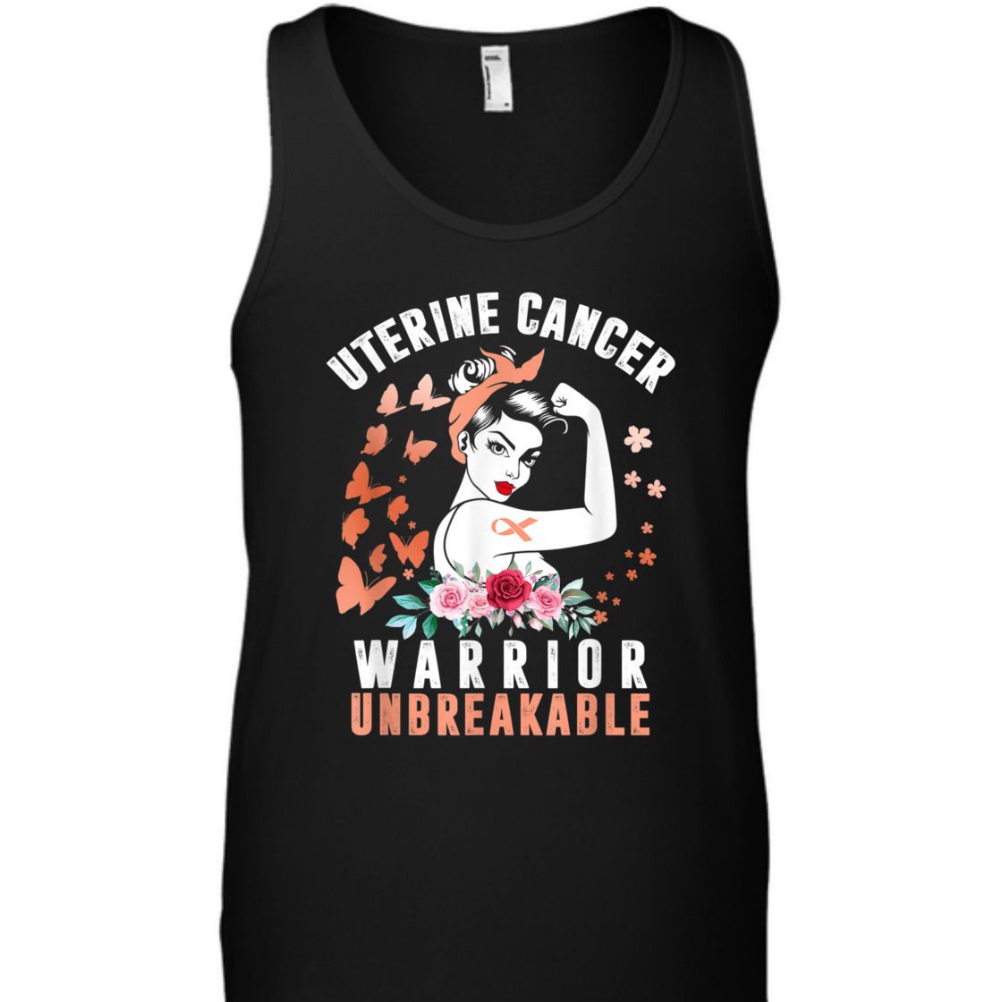 Strong Women Uterine Cancer Awareness Warrior Unbreakable T-Shirt Strong Women Uterine Cancer Awareness Warrior Unbreakable T-Shirt