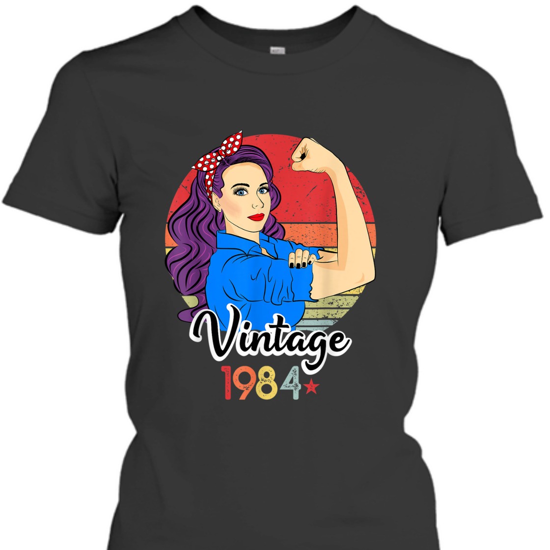 Strong Women Rosie The Riveter Vintage 1984 T-Shirt Strong Women Rosie The Riveter Vintage 1984 T-Shirt