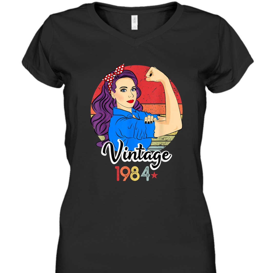 Strong Women Rosie The Riveter Vintage 1984 T-Shirt Strong Women Rosie The Riveter Vintage 1984 T-Shirt