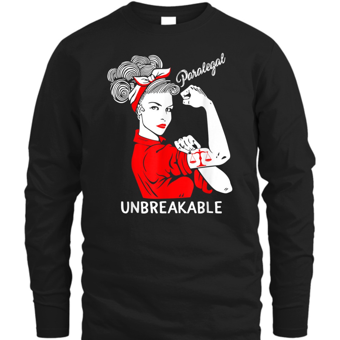 Paralegal Unbreakable Strong Woman Rosie The Riveter Girls T-Shirt Paralegal Unbreakable Strong Woman Rosie The Riveter Girls T-Shirt