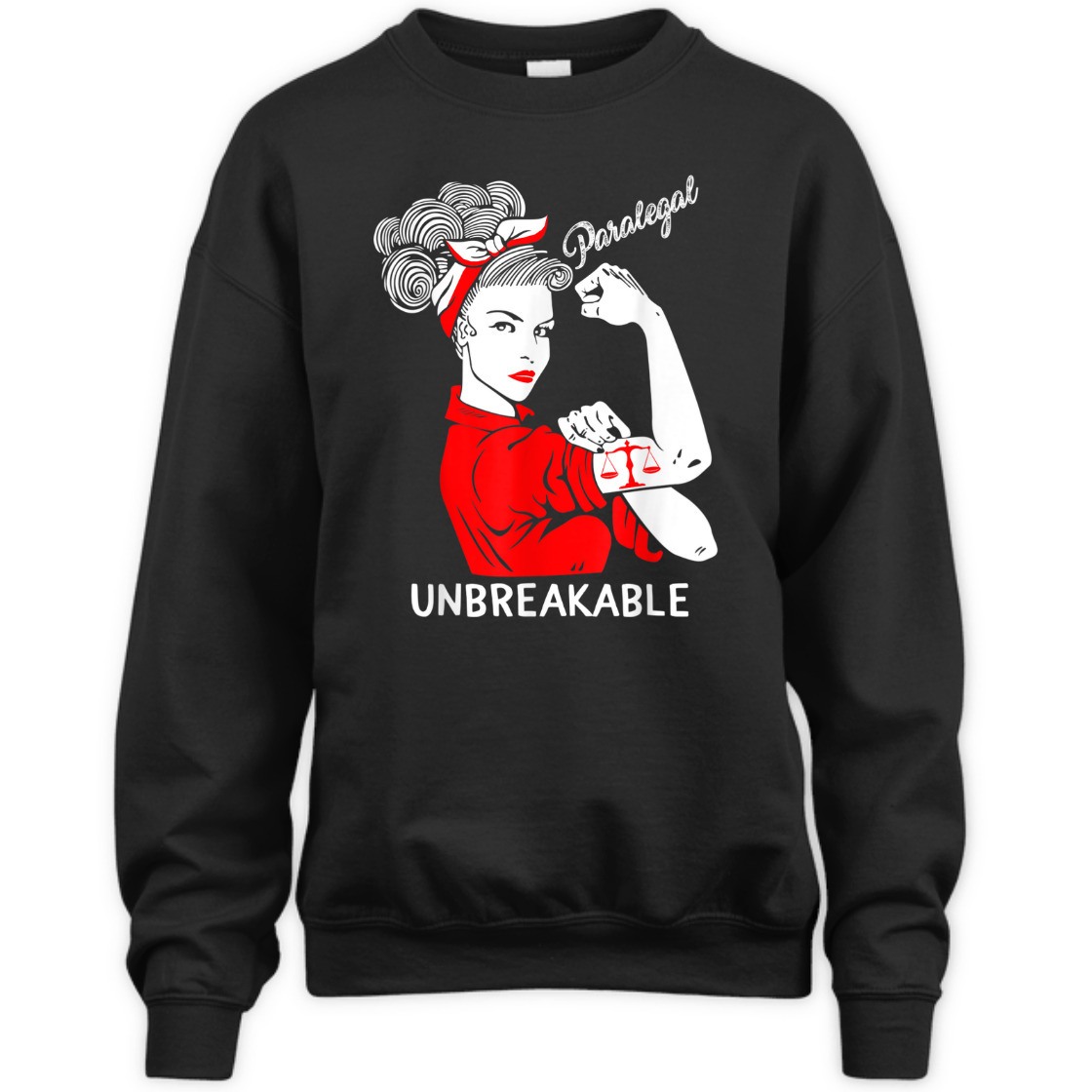 Paralegal Unbreakable Strong Woman Rosie The Riveter Girls T-Shirt Paralegal Unbreakable Strong Woman Rosie The Riveter Girls T-Shirt