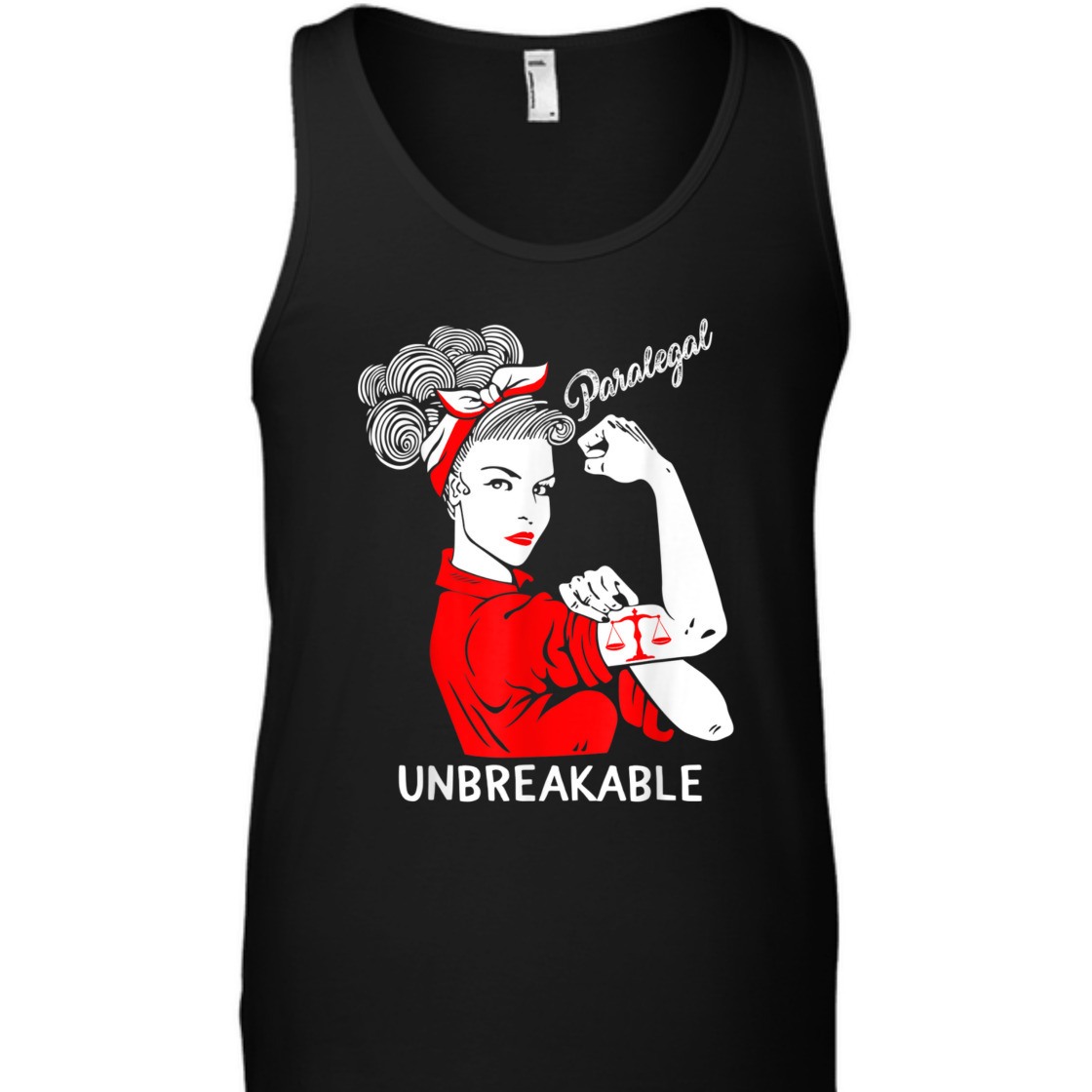 Paralegal Unbreakable Strong Woman Rosie The Riveter Girls T-Shirt Paralegal Unbreakable Strong Woman Rosie The Riveter Girls T-Shirt