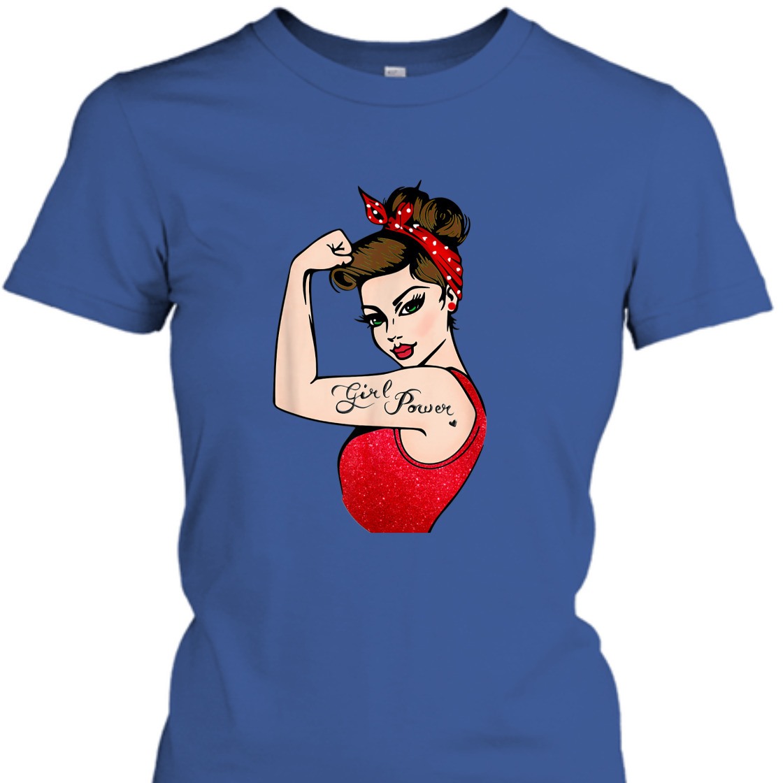 Strong Women Girl Power Feminist Rosie The Riveter T-Shirt Strong Women Girl Power Feminist Rosie The Riveter T-Shirt