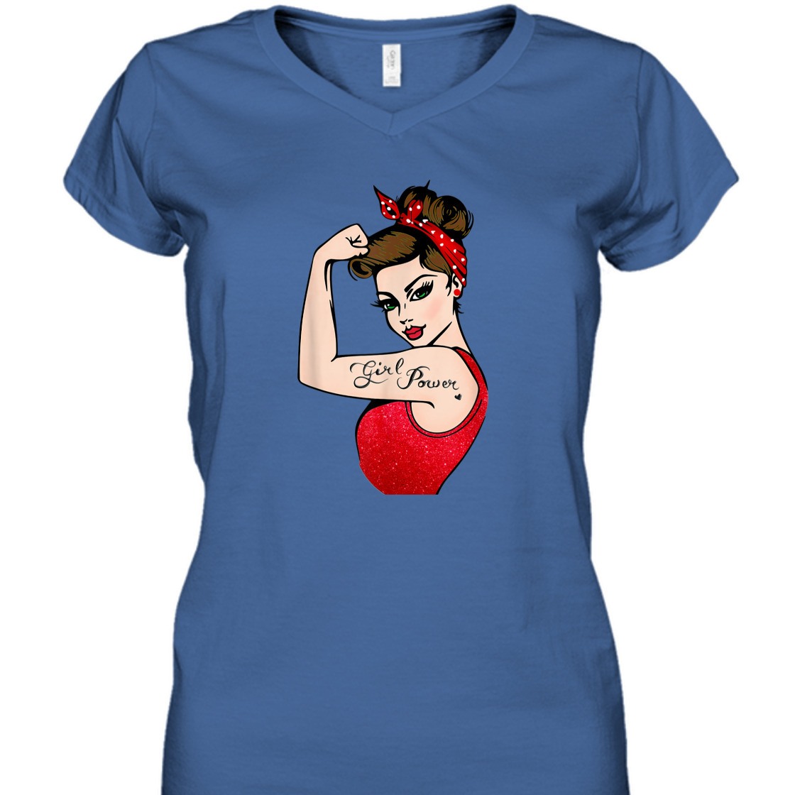 Strong Women Girl Power Feminist Rosie The Riveter T-Shirt Strong Women Girl Power Feminist Rosie The Riveter T-Shirt