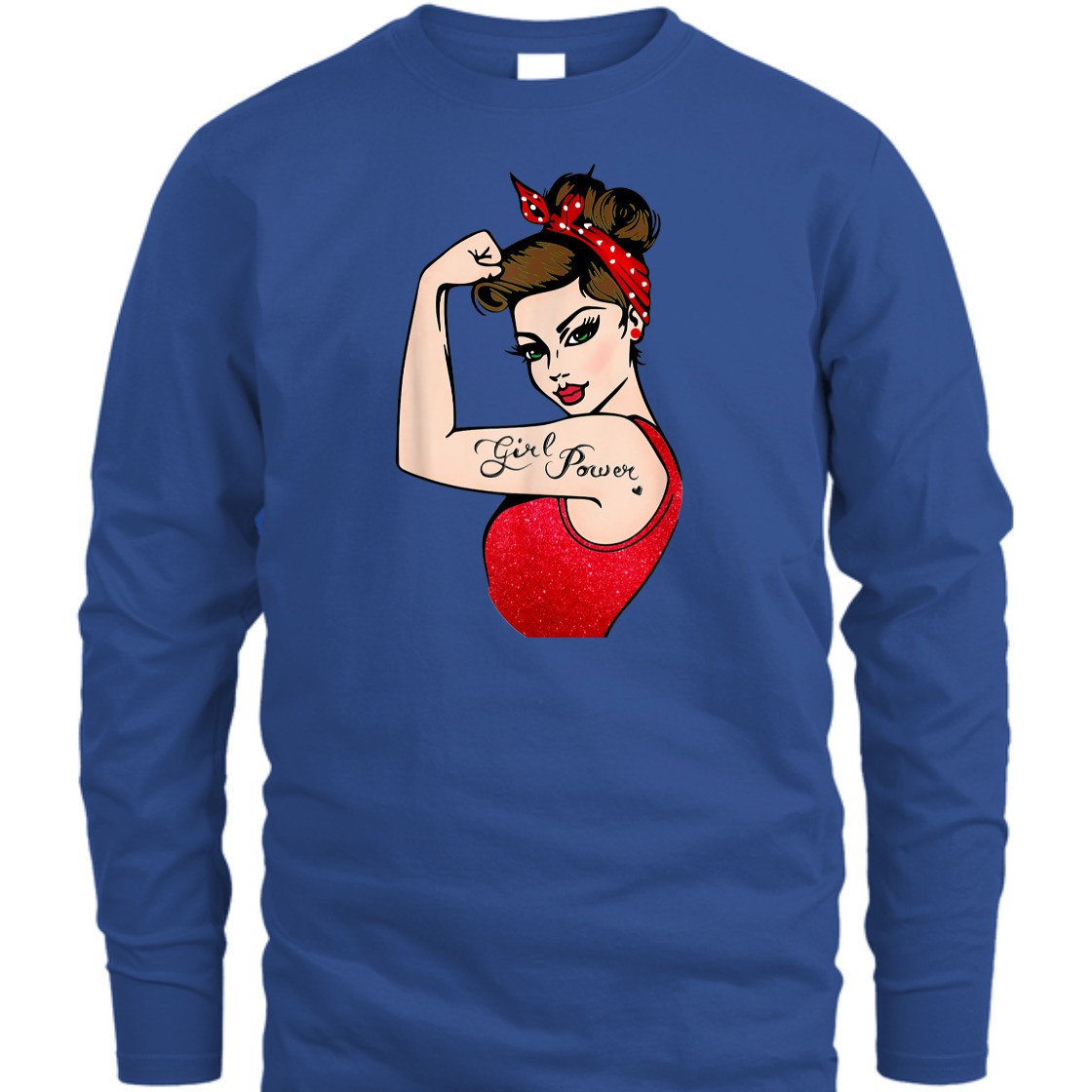 Strong Women Girl Power Feminist Rosie The Riveter T-Shirt Strong Women Girl Power Feminist Rosie The Riveter T-Shirt