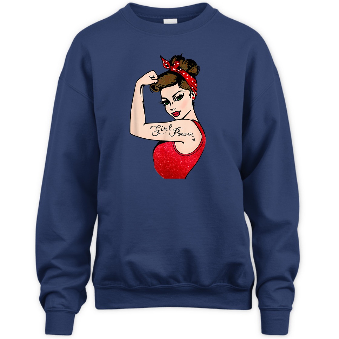 Strong Women Girl Power Feminist Rosie The Riveter T-Shirt Strong Women Girl Power Feminist Rosie The Riveter T-Shirt