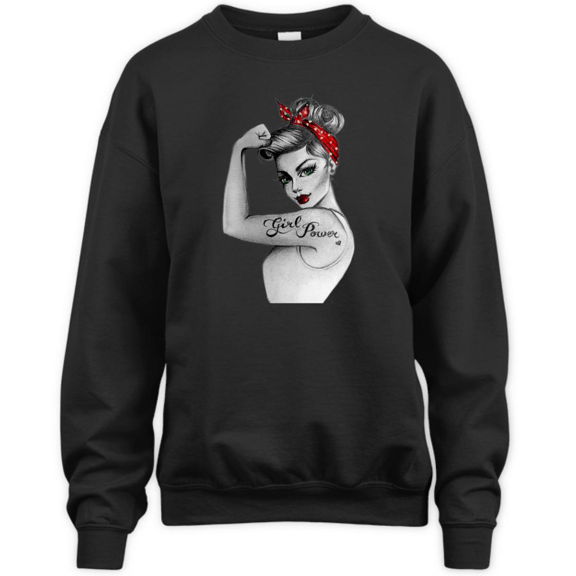 Strong Women Girl Power Rosie The Riveter T-Shirt Strong Women Girl Power Rosie The Riveter T-Shirt