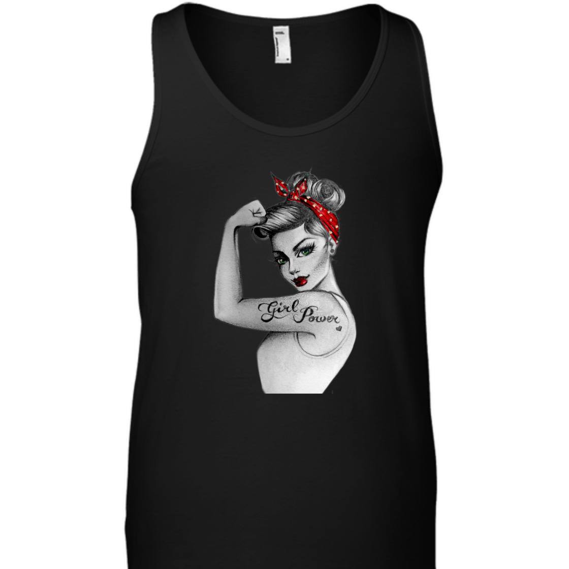 Strong Women Girl Power Rosie The Riveter T-Shirt Strong Women Girl Power Rosie The Riveter T-Shirt