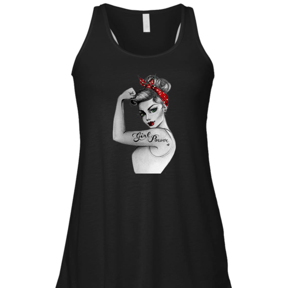 Strong Women Girl Power Rosie The Riveter T-Shirt Strong Women Girl Power Rosie The Riveter T-Shirt