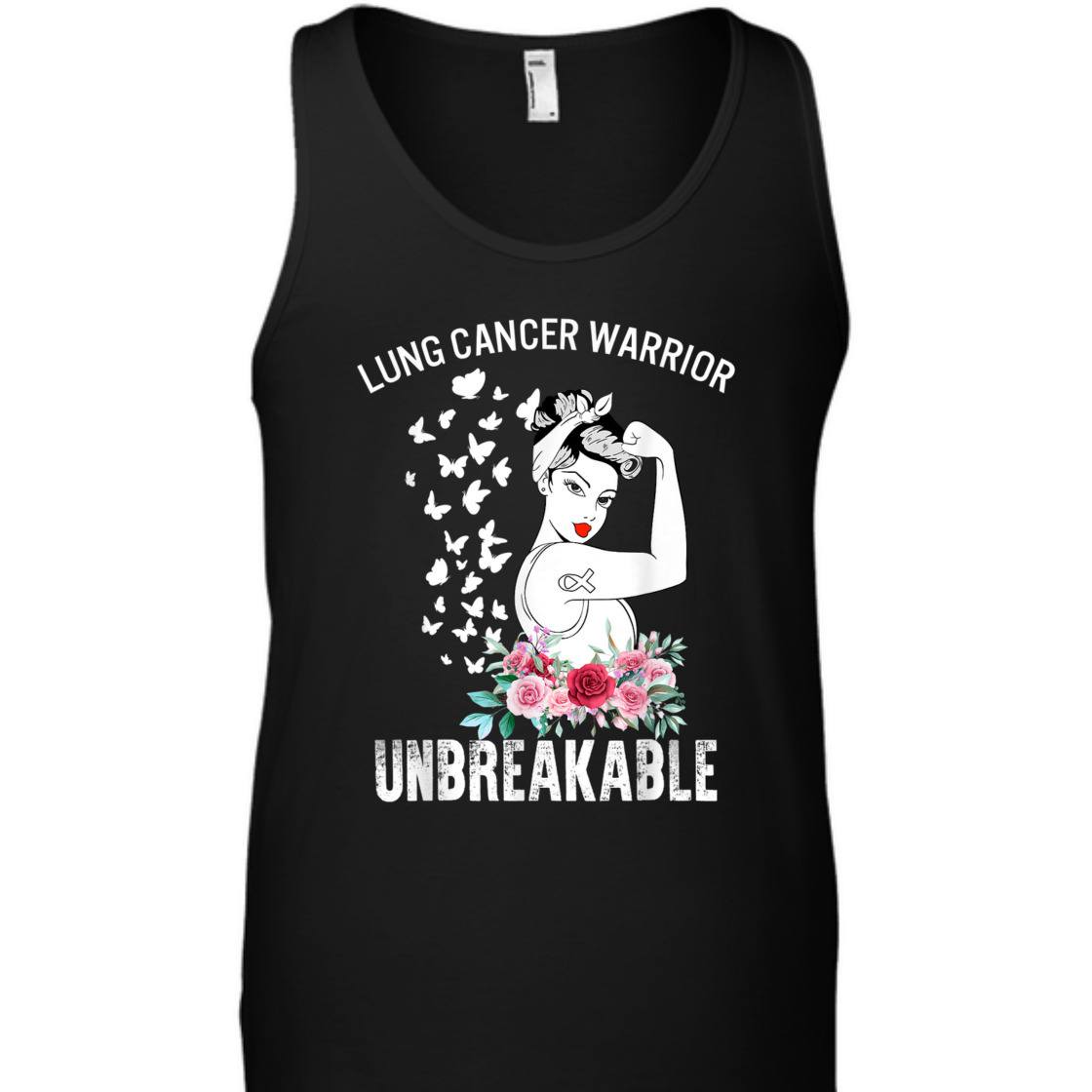 Strong Women Lung Cancer Awareness Warrior Unbreakable T-Shirt Strong Women Lung Cancer Awareness Warrior Unbreakable T-Shirt