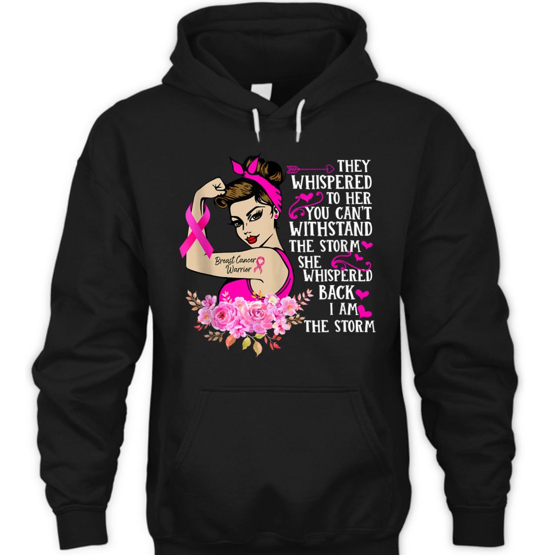Strong Women I'm The Storm Breast Cancer Warrior Pink Ribbon T-Shirt Strong Women I'm The Storm Breast Cancer Warrior Pink Ribbon T-Shirt
