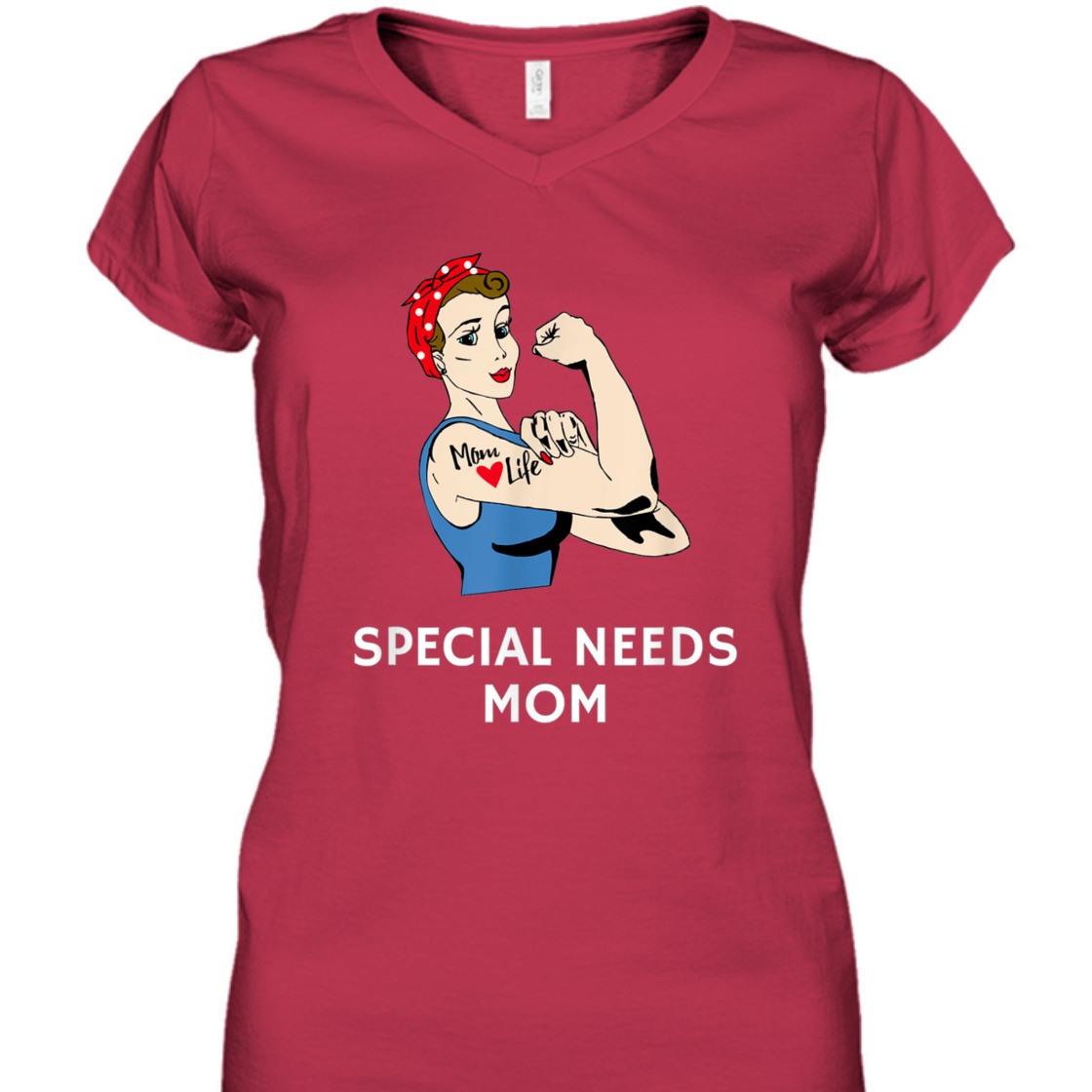Strong Women Special Needs Mom Rosie The Riveter T-Shirt Strong Women Special Needs Mom Rosie The Riveter T-Shirt