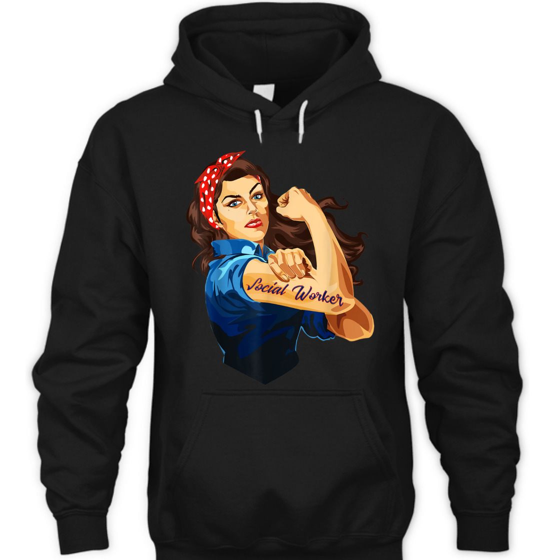 Strong Women Rosie The Riveter Social Worker Feminist T-Shirt Strong Women Rosie The Riveter Social Worker Feminist T-Shirt