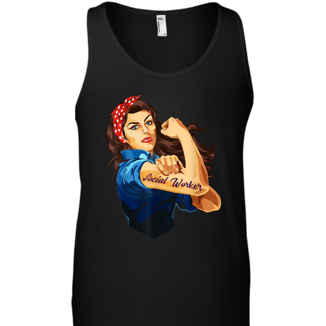 Strong Women Rosie The Riveter Social Worker Feminist T-Shirt Strong Women Rosie The Riveter Social Worker Feminist T-Shirt