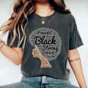 Strong Women Natural Hair Black T-Shirt
