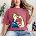 Strong Women Redhead Rosie The Riveter T-Shirt Strong Women Redhead Rosie The Riveter T-Shirt