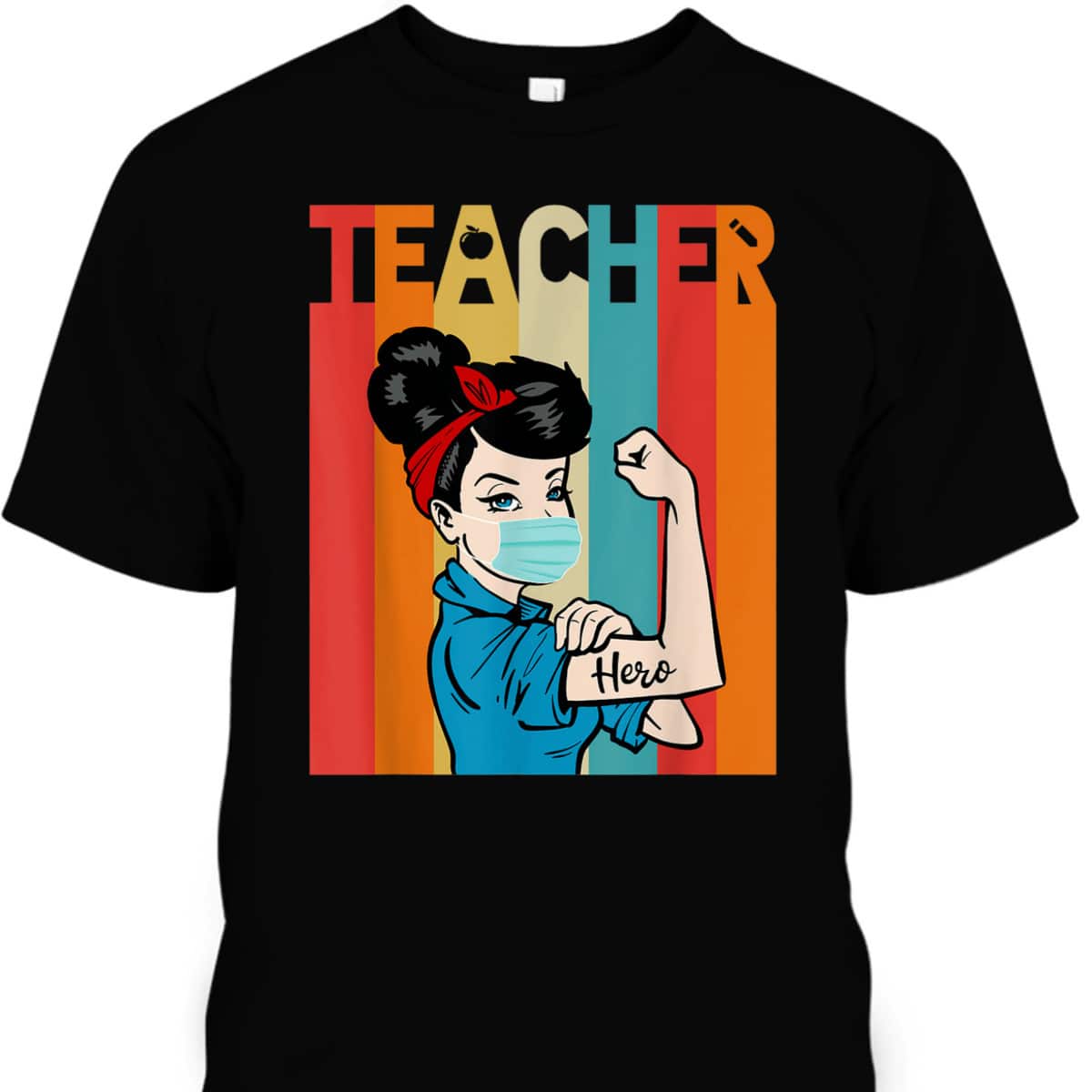 Strong Women Rosie The Riveter Vintage Teacher T-Shirt Strong Women Rosie The Riveter Vintage Teacher T-Shirt