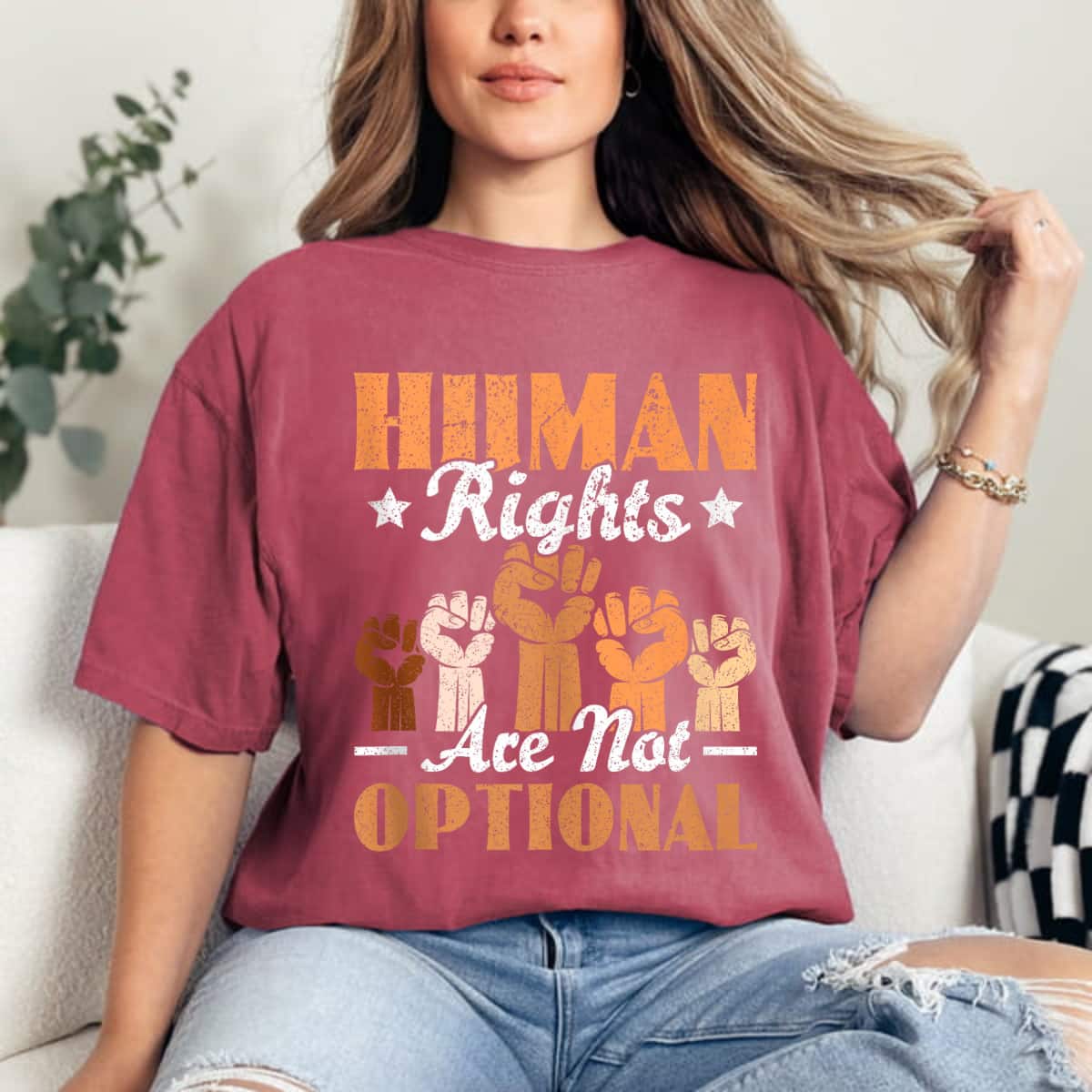 Human Rights Are Not Optional Equality Human Rights Day T-Shirt Human Rights Are Not Optional Equality Human Rights Day T-Shirt