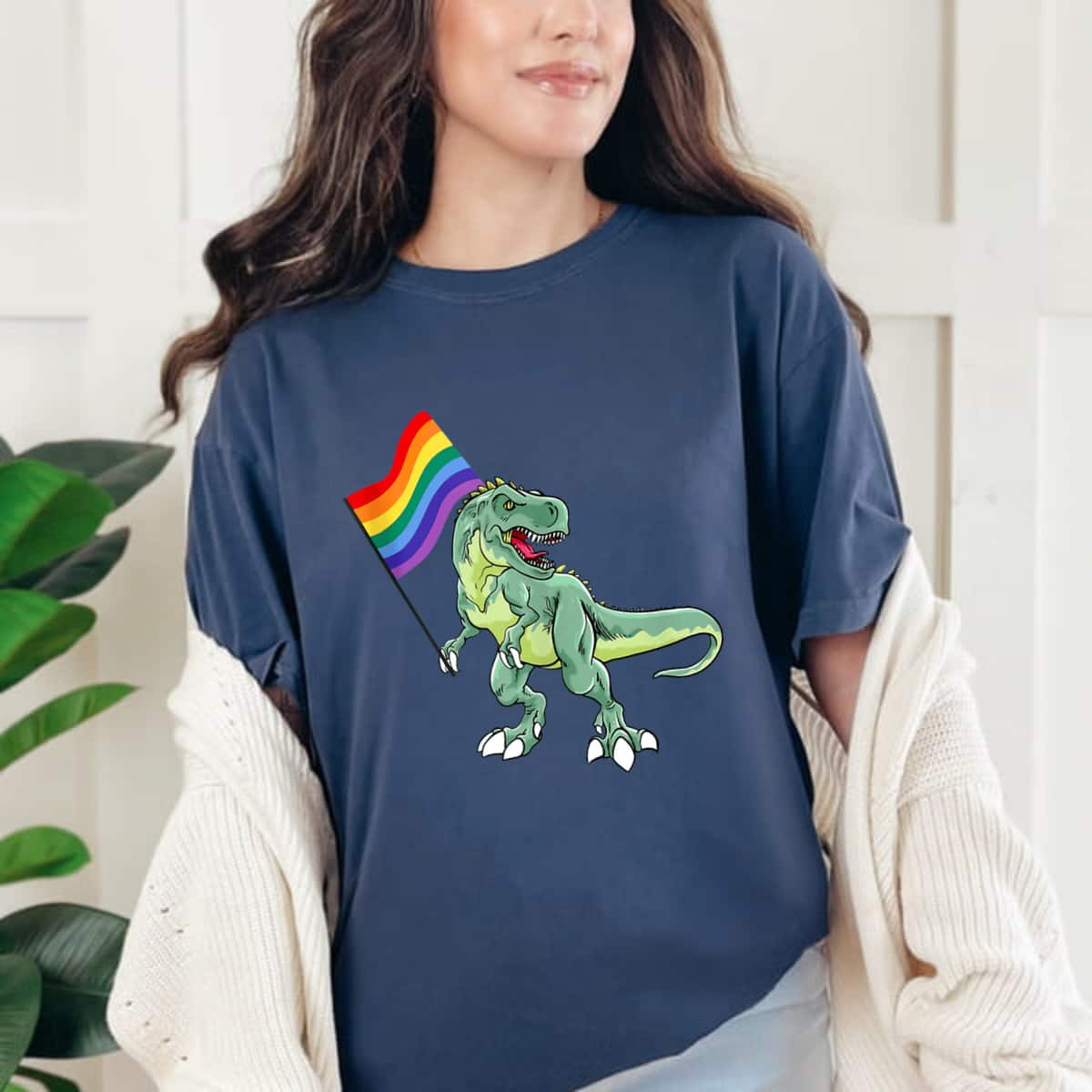 LGBTQ Rainbow Dinosaur Pride Month Equality Love Is Love Hum T-Shirt LGBTQ Rainbow Dinosaur Pride Month Equality Love Is Love Hum T-Shirt