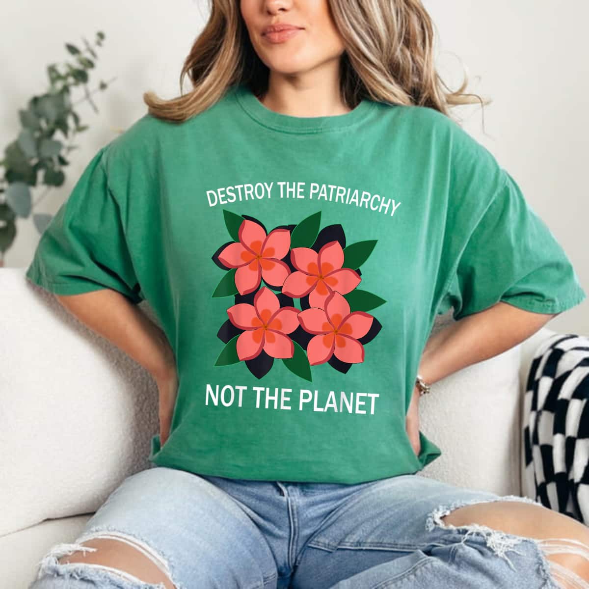 Strong Women Destroy The Patriarchy Not The Planet Empowered Feminist T-Shirt Strong Women Destroy The Patriarchy Not The Planet Empowered Feminist T-Shirt