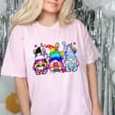 Rainbow Gnomes LGBT Pride Gay Rainbow Pride Gnomes Equality T-Shirt