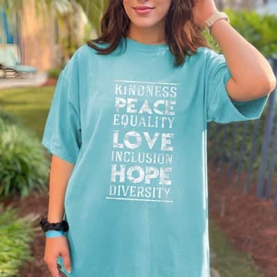 Strong Women Human Kindness Peace Equality Love Inclusion Diversity T-Shirt