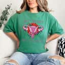 Strong Women My Body Makes It My Choice Uterus Finger Pro Women T-Shirt