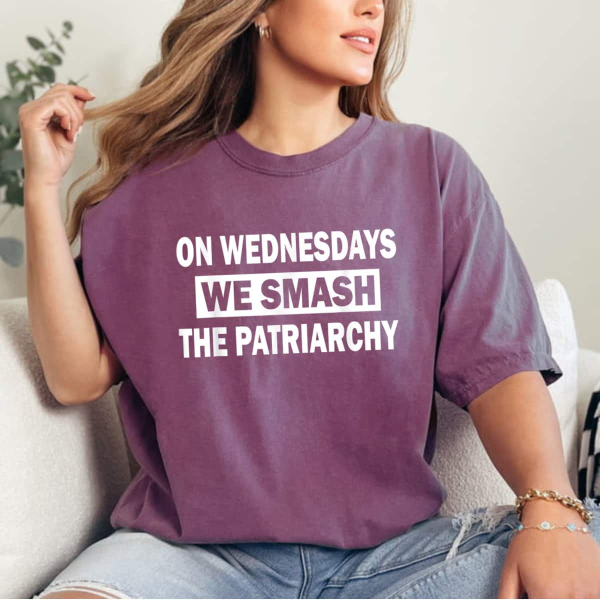 Strong Women Feminist On Wednesdays We Smash The Patriarchy Empowerment T-Shirt Strong Women Feminist On Wednesdays We Smash The Patriarchy Empowerment T-Shirt