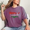 Strong Women American Map With Pan African Flag For Juneteenth Since 1865 T-Shirt